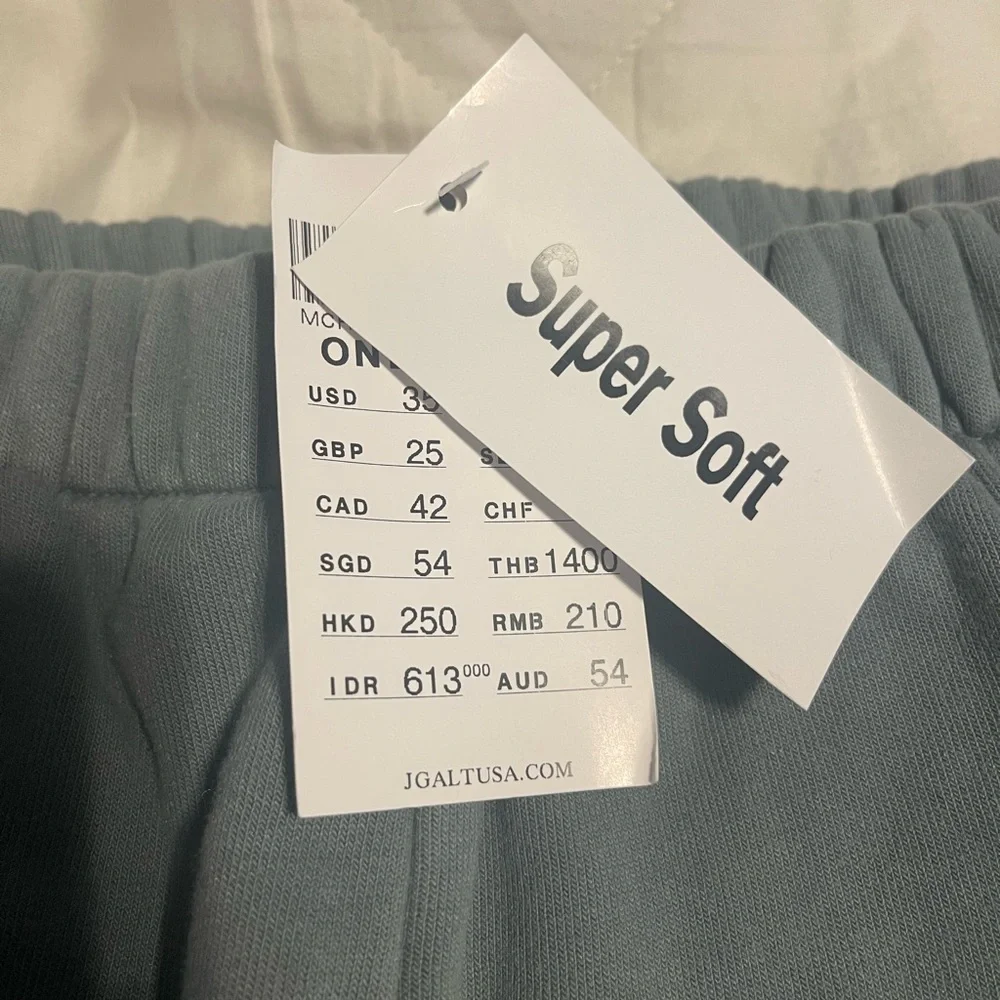 NWT brandy melville sage green rosa soft sweatpants - Picture 3 of 7